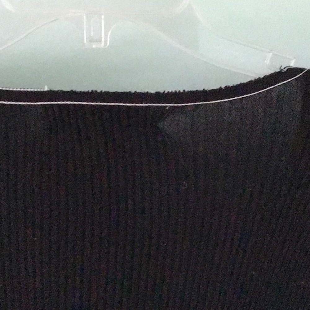 Lauren Black 100% cotton V-Neck Sweater - Picture 6 of 6
